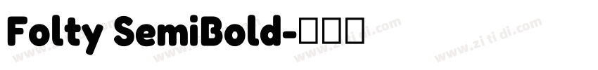 Folty SemiBold字体转换